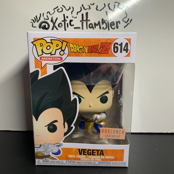 Funko Pop! Dragon Ball Z Metallic VEGETA Windy BoxLunch Exclusive